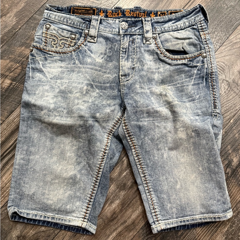 Rock Revival Light Blue Jean Shorts